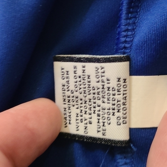 𝅺3/$20 Fila Sports Golf Blue Vented Polo Shirt - Picture 7 of 7